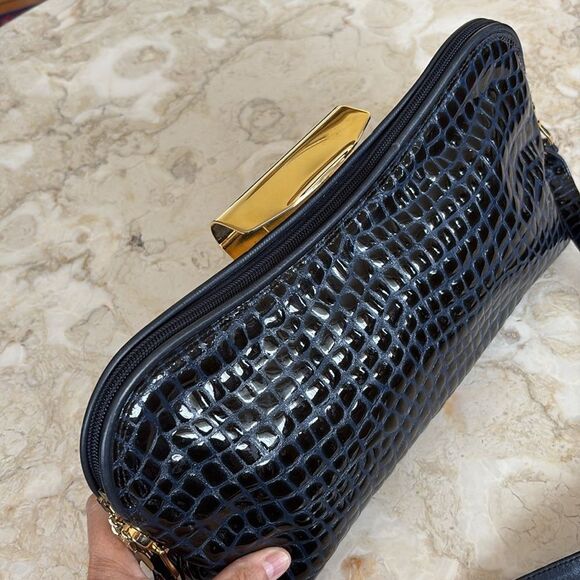 Vintage Due Fratelli Crocodile Leather Shoulder Bag Made in Canada - Picture 11 of 13